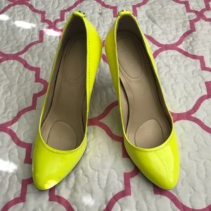 Neon Green Patent Leather Pumps Sz 7.5